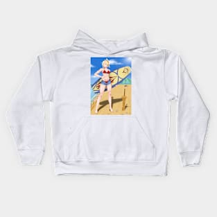 Mordred Summer Shorts Background Kids Hoodie